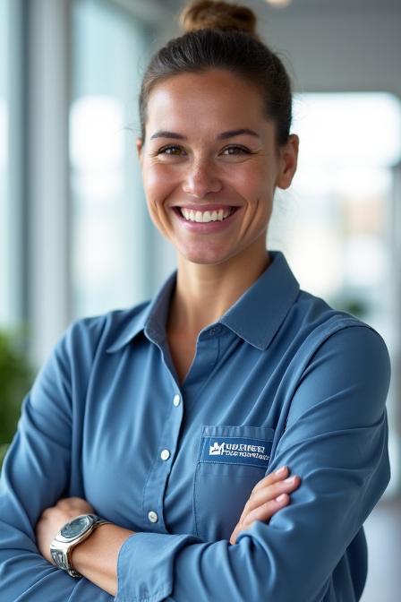 Team of SparkleClean Solutions professionals in uniform